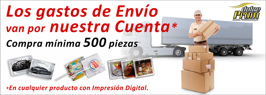 Dulces personalizados con envío gratis.