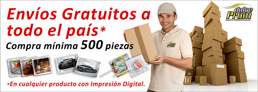 Dulces personalizados envío gratis.