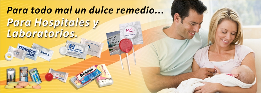 Dulces publicitarios en la industria de la salud